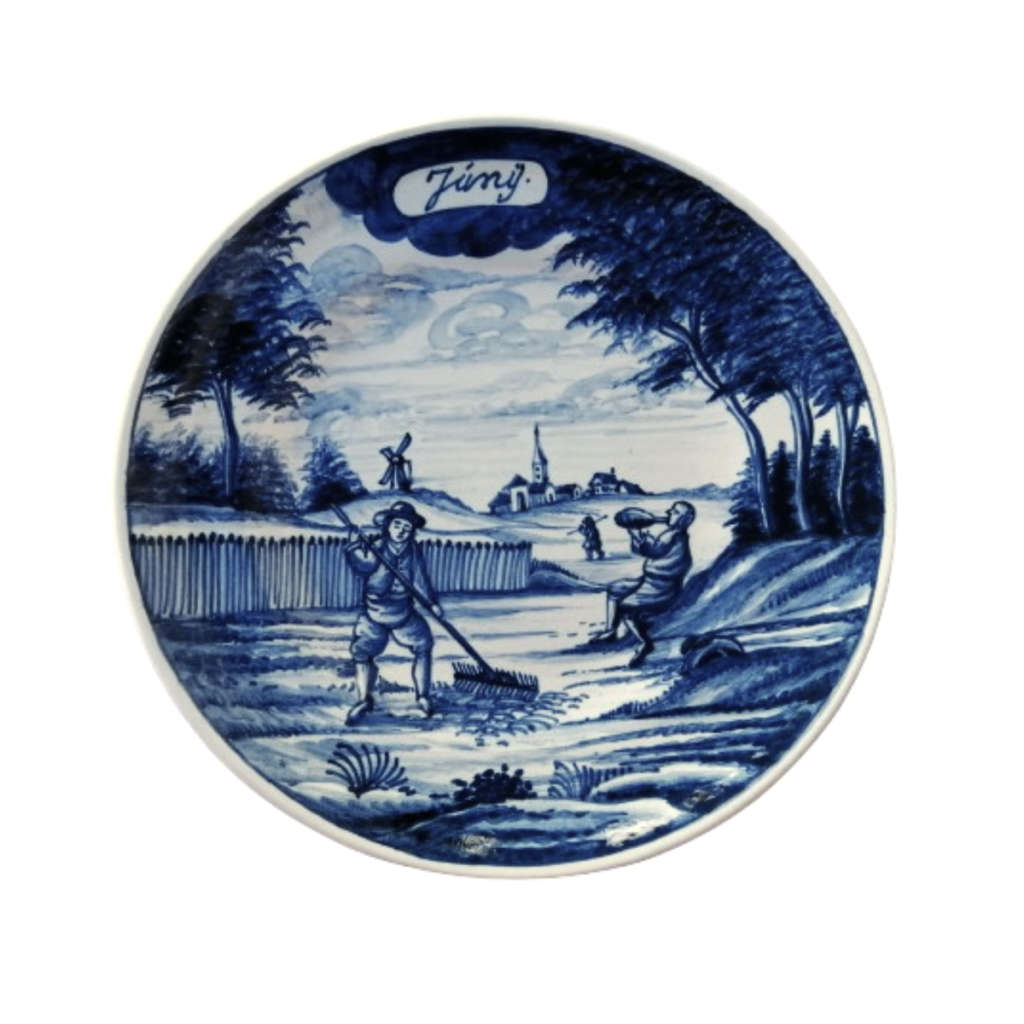 Old Delft Holland Calendar Plate June plate
