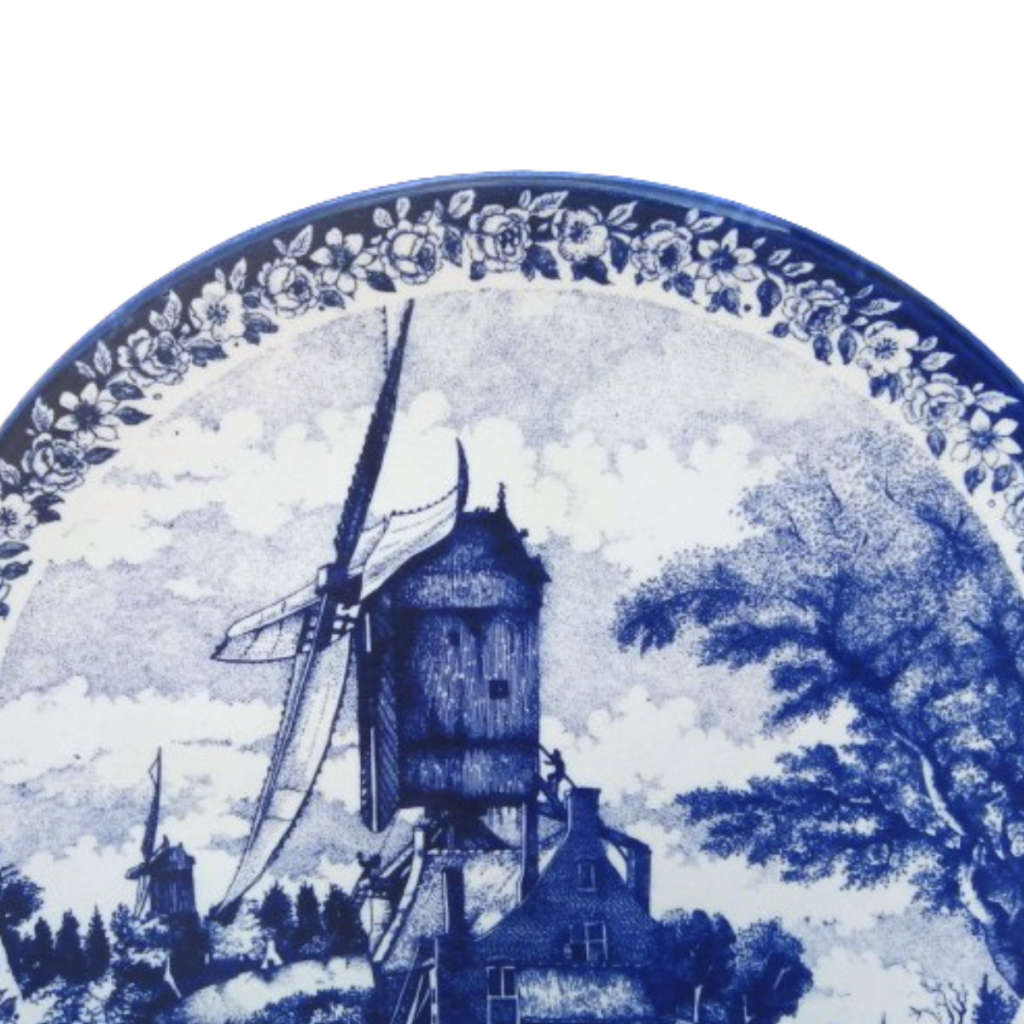 Delft Chemkefa Delfts Blauw De Zomer ceramic wall hanging plate