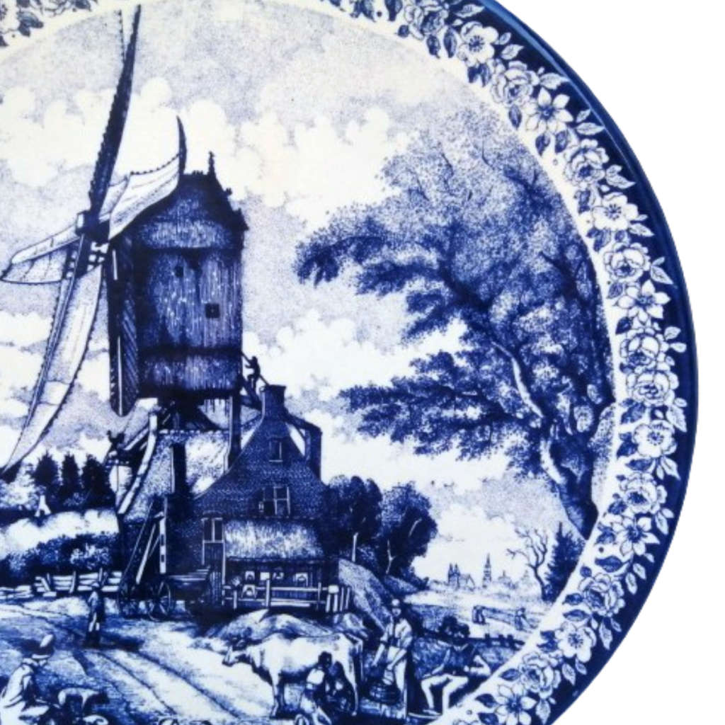 Delft Chemkefa Delfts Blauw De Zomer ceramic wall hanging plate