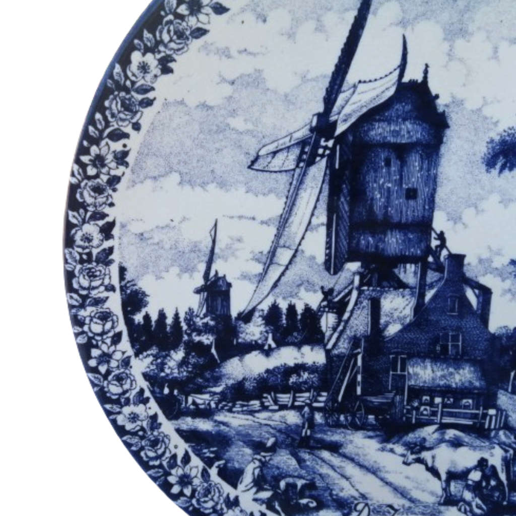 Delft Chemkefa Delfts Blauw De Zomer ceramic wall hanging plate