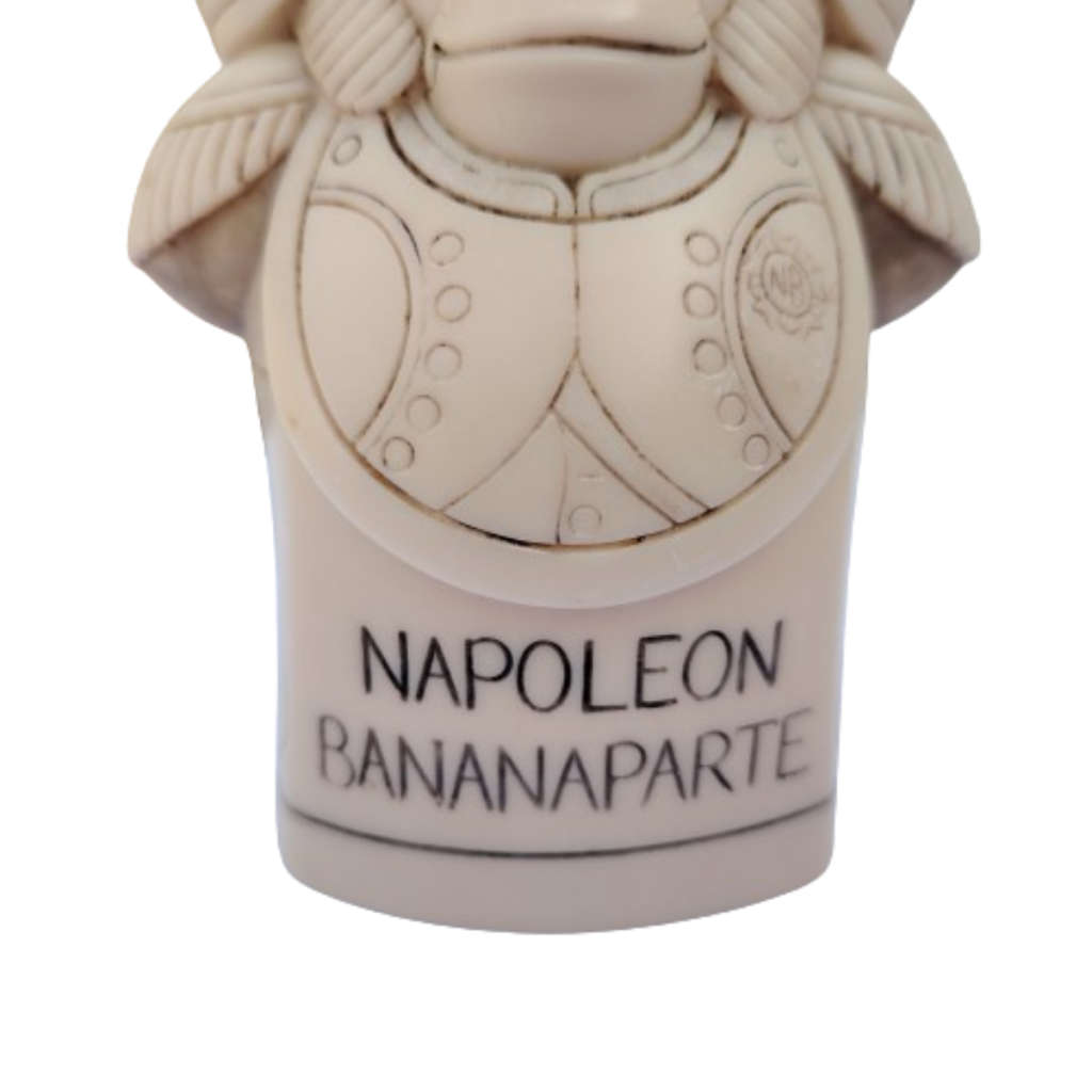 John Biccard Napoleon Bananaparte Rare Chimpanzee crushed marble sculpture