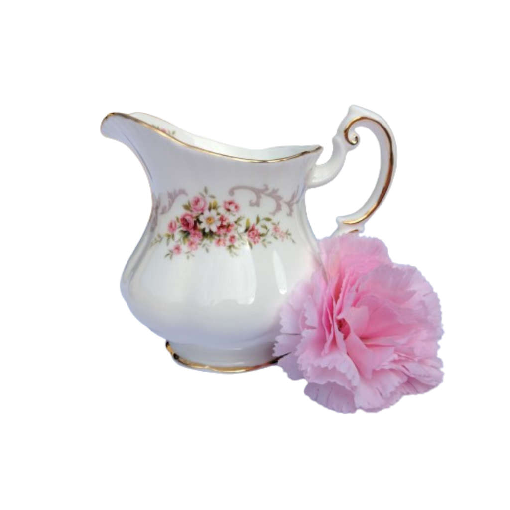 Paragon Fine Bone China Rose Bouquet Milk Jug Creamer
