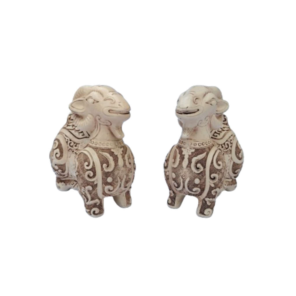 John Biccard Style Decorative Rams