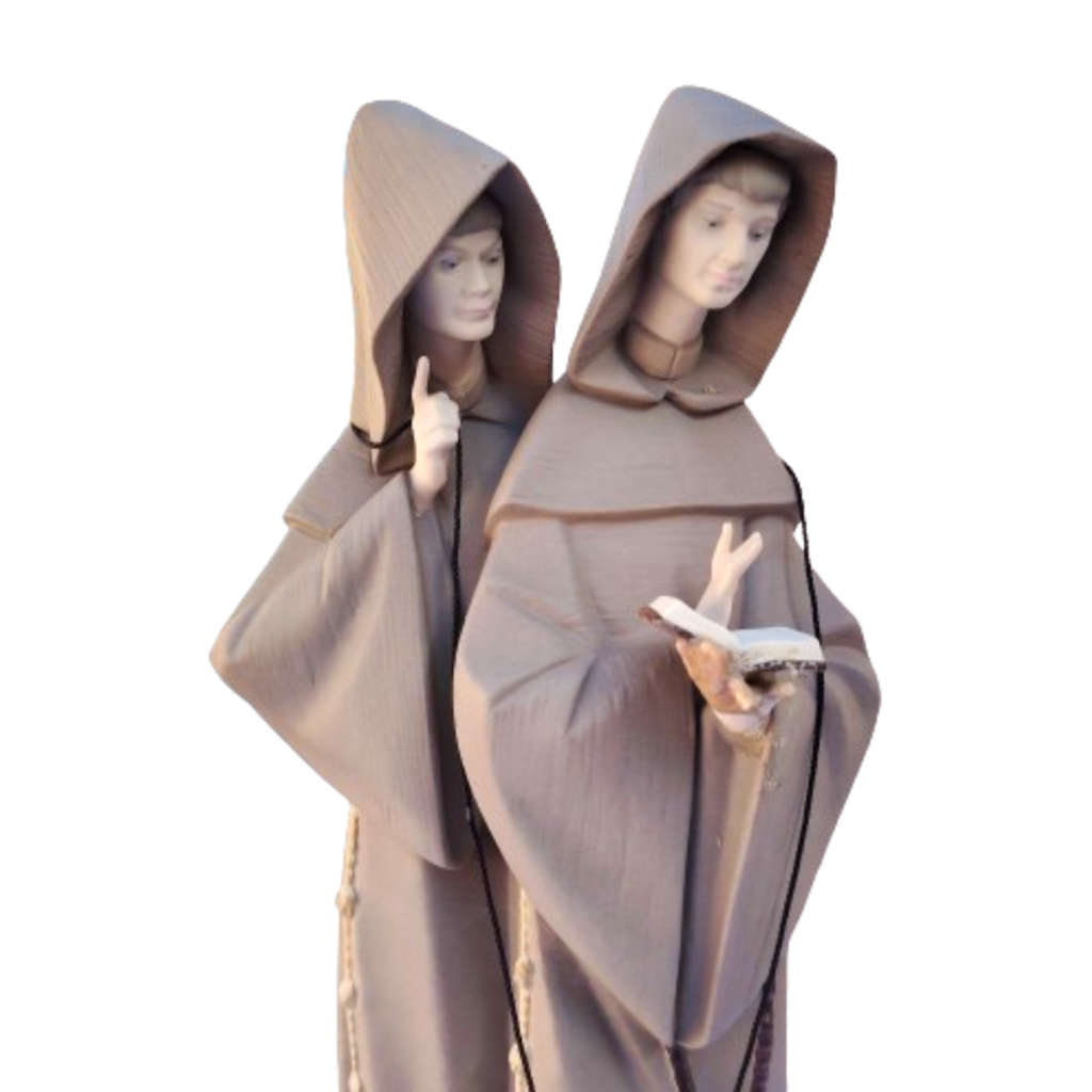 Lladro Monks at Prayer statue religious figure part of the Franciscan Monk