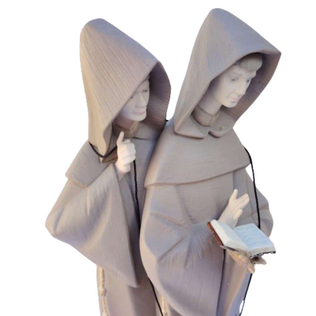 Lladro Monks at Prayer statue religious figure part of the Franciscan Monk