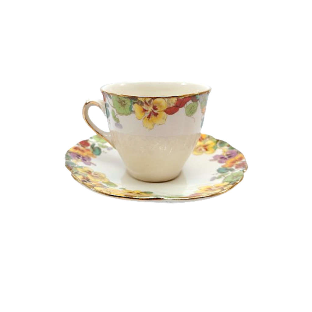 Royal Doulton Nasturtium Cup and Saucer Duo