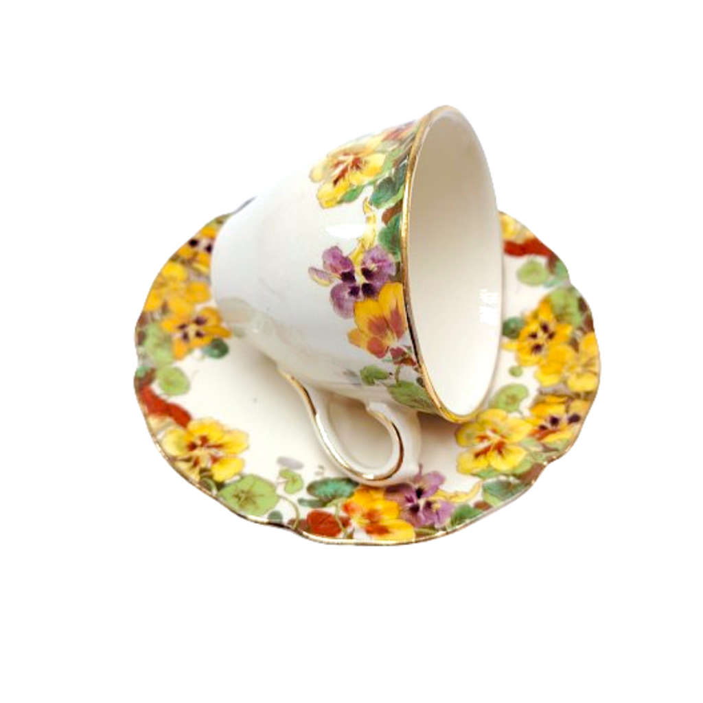 Royal Doulton Nasturtium Cup and Saucer Duo