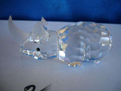 GENUINE SWAROVSKI  Large Rhino -  Swan Logo