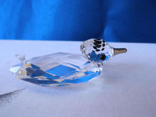 SWAROVSKI SILVER CRYSTAL DUCK SILVER BILL RETIRED 1988