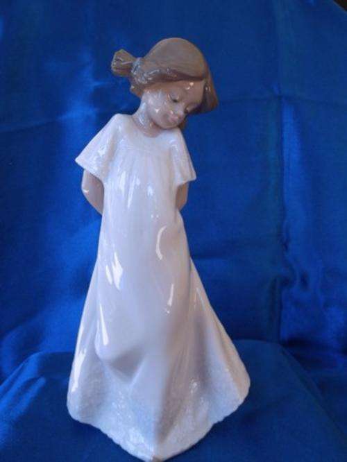 Original Nao Lladro Girl 'So Shy'- Genuine