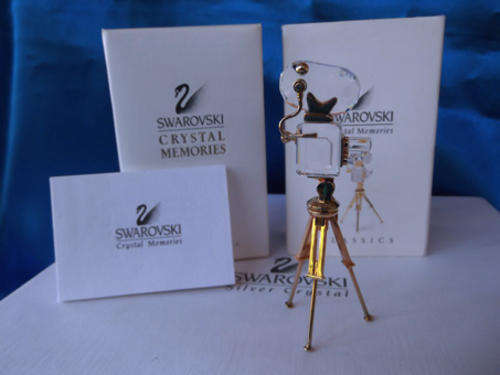 SWAROVSKI CRYSTAL MEMORIES CAMERA ON TRIPOD