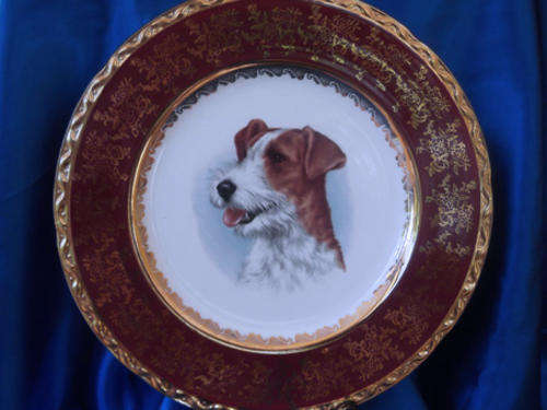 Stunning Weatherby Hanley " Jack Russell" Dog Plate