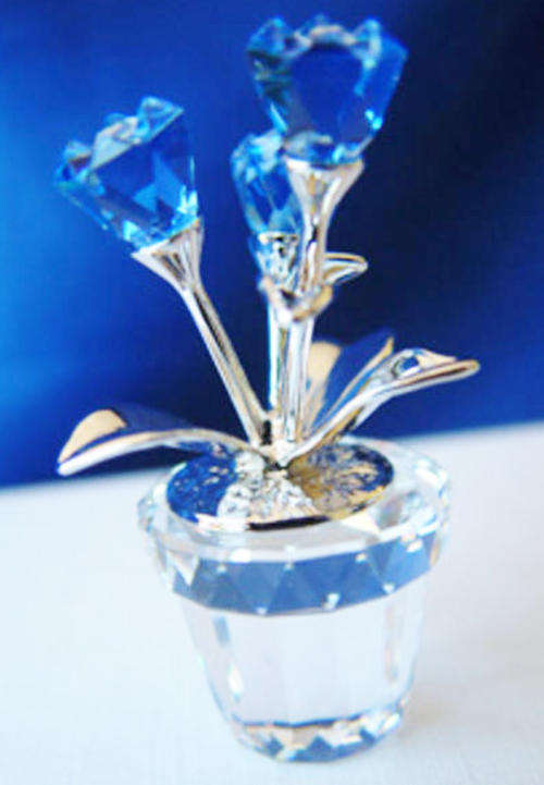 GENUINE Swarovski Memories Silver Crystal Forget-Me-Not Flowers