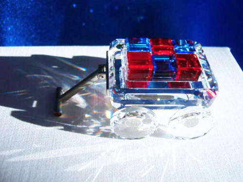 SWAROVSKI Crystal Memories - Toy Wagon with Blocks - RARE!