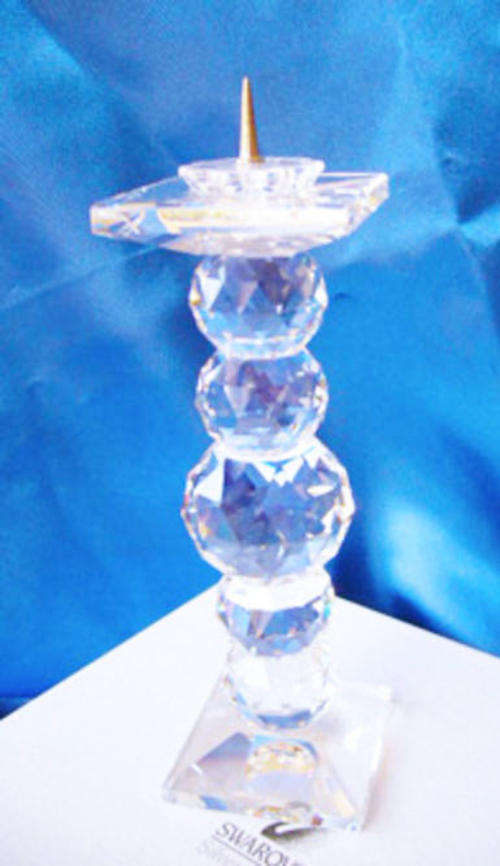 SWAROVSKI CRYSTAL LARGE PIN STYLE CANDLE HOLDER