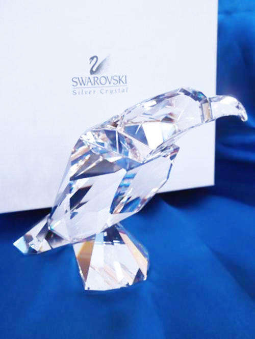 SWAROVSKI CRYSTAL SYMBOLS VERY LARGE AND HEAVY EAGLE RARE RETIRED  *