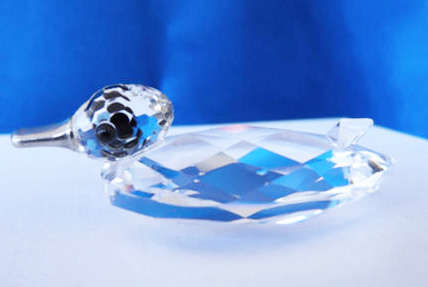 SWAROVSKI SILVER CRYSTAL DUCK SILVER BILL RETIRED 1988