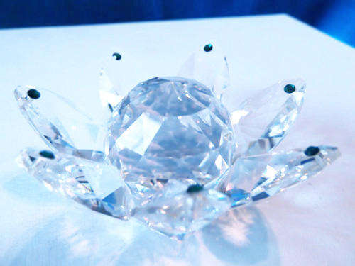 Cut Glass Austrian Crystal  Waterlily