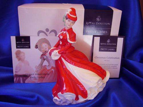 **** Royal Doulton Pretty Lady Christmas Celebration  ****