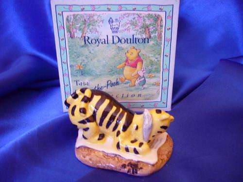 Winnie the Pooh by Royal Doulton - Disney " Tiger Signs the Rissolution "