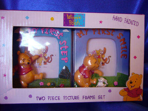 Winnie the Pooh - Disney -  Two Picture Frames Pooh with Rabbit