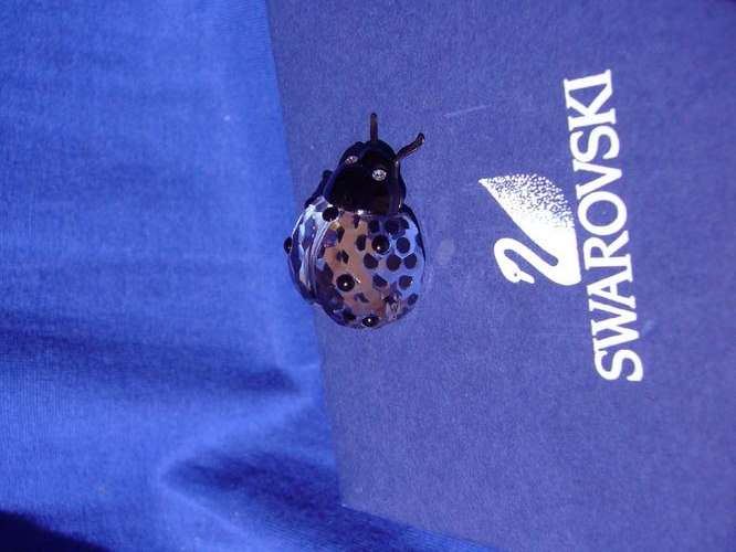GENUINE Swarovski Silver Crystal Ladybird
