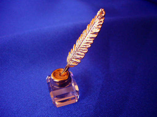 Swarovski Crystal Memories Inkwell with Quill