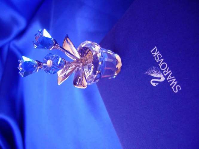 GENUINE Swarovski Silver Crystal Forget-Me-Not Flowers