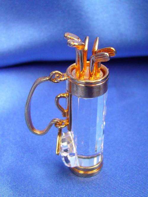 GENUINE Swarovski Golf Bag with Clubs retired