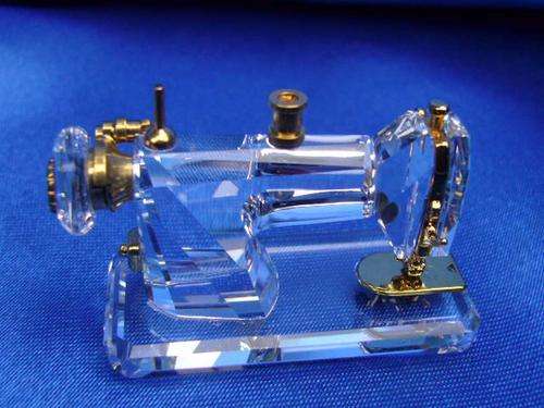 GENUINE Swarovski Silver Sewing Machine