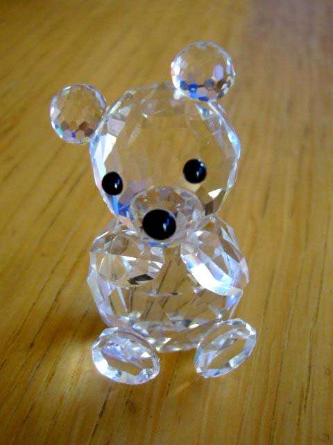 Swarovski Silver Crystal Mini Teddy Bear