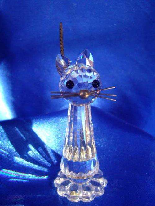 SWAROVSKI - Siver Crystal tall Cat