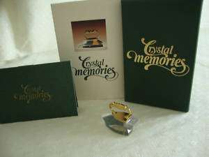 GENUINE Swarovski Crystal Memories IRON 18ct gold plated