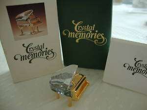 GENUINE Swarovski Crystal  Memories RARE PIANO GOLD PLATED MINT