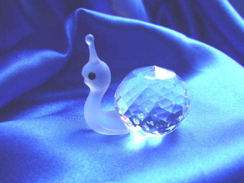 SWAROVSKI -Silver  Crystal Snail