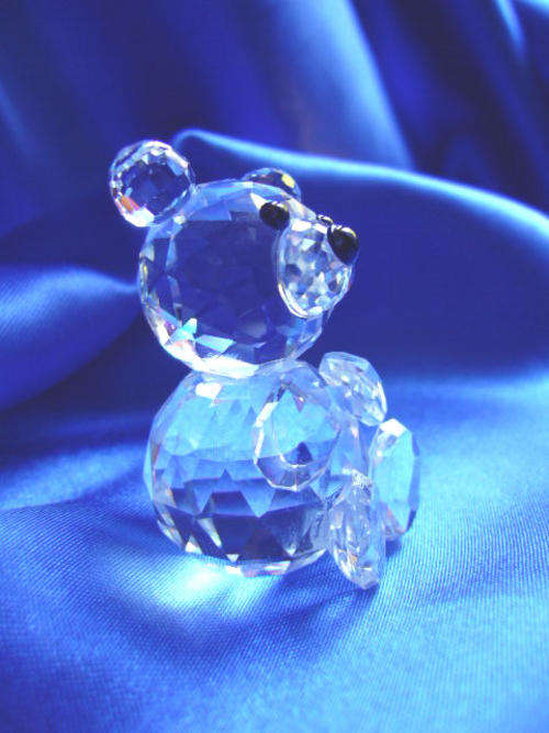 SWAROVSKI -Silver  Crystal Teddy Bear