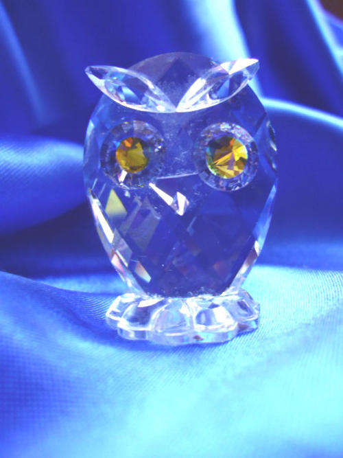SWAROVSKI -Silver  Crystal Owl