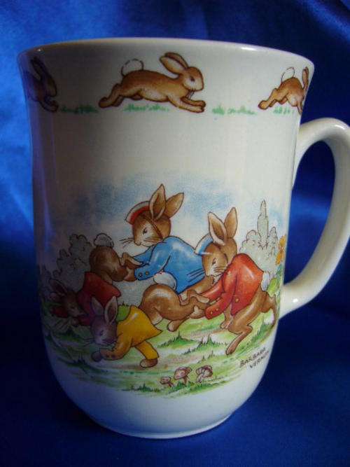 Royal Doulton Bunnykins Mug Signed Barbara Vernon