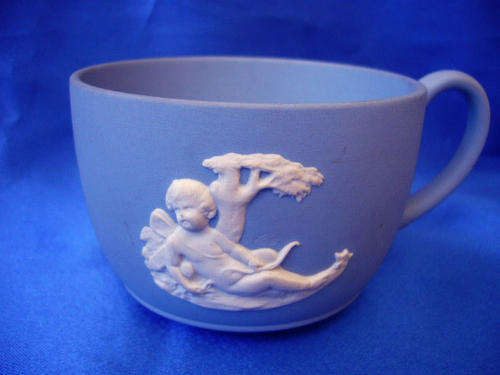 ****** Vintage Wedgewood Jasper Blue Cup ******