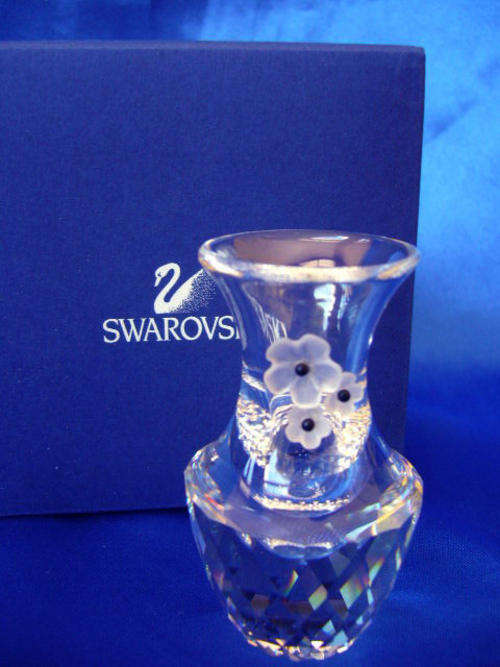 SWAROVSKI CRYSTAL BUD VASE  RARE