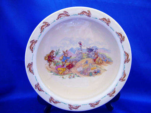 Very Old "Bunnykins" Large Porridge- Barbara Vernon Royal Doulton