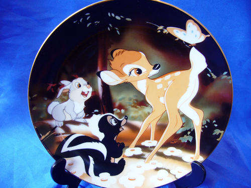 Walt Disney "Bambi (1942)" Ceramic wall plate