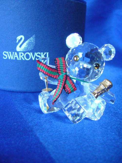 RETIRED SWAROVSKI CRYSTAL KRIS BEAR CELEBRATION