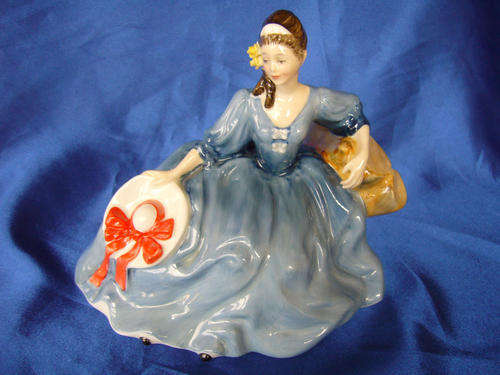 Royal Doulton Lady Figure Figurine Blue ELYSE HN 2429