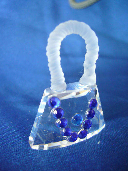 Stunning Cut Glass Crystal  Handbag