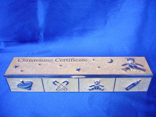 Sweet Baby / Child's Christening Certificate Box