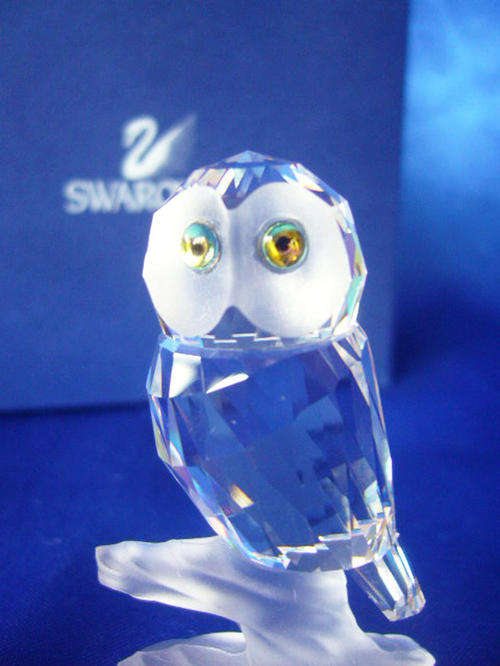 GENUINE SWAROVSKI CRYSTAL 'UP IN THE TREES' OWL RETIRED 1992