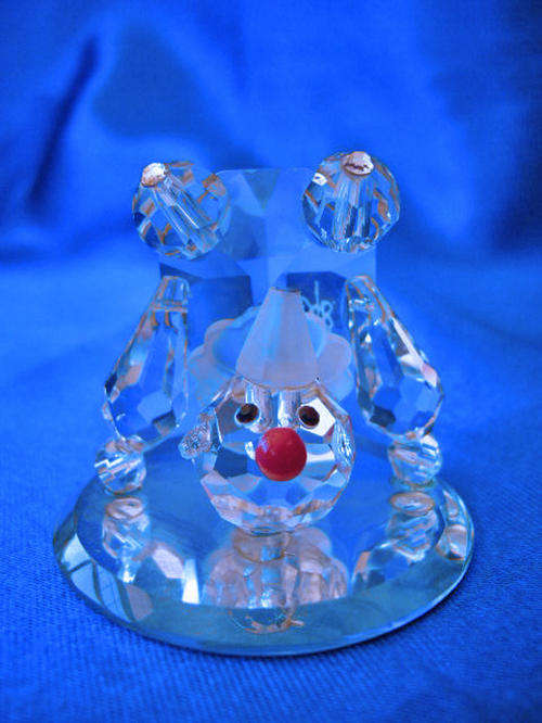 Stunning Cut Glass Austrian Crystal  Clown