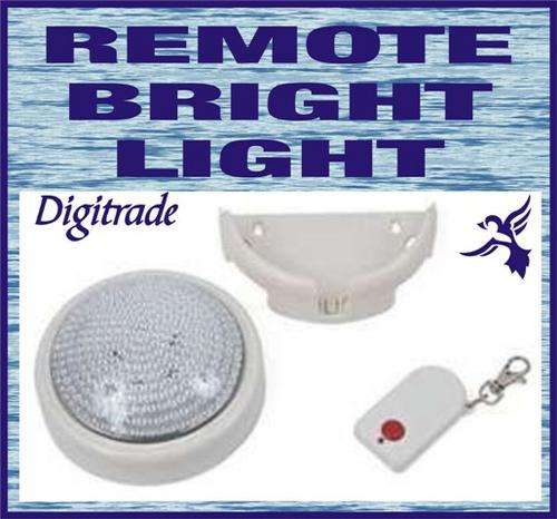 REMOTE CONTROL SUPER BRIGHT LED Safety Light - Two Way Power - Portable.
