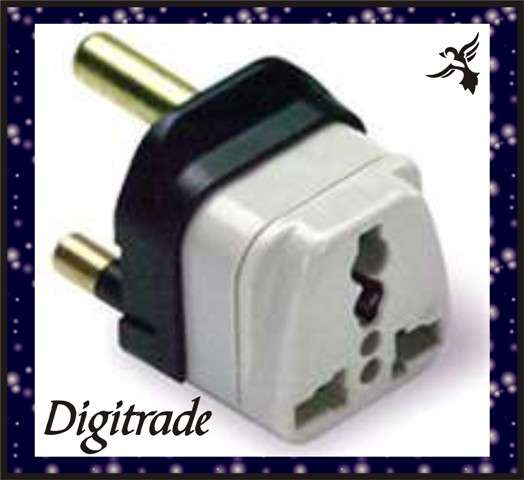 UNIVERSAL PLUG ADAPTER for visitors from overseas to South Africa - *** FITS ALL OVERSEAS PLUGS ***